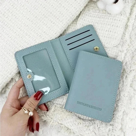 Handbags - ⚠️Clearance Blue Slim Bifold Wallet / Cardholder